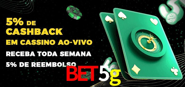 Promoções do cassino ao Vivo bet5g